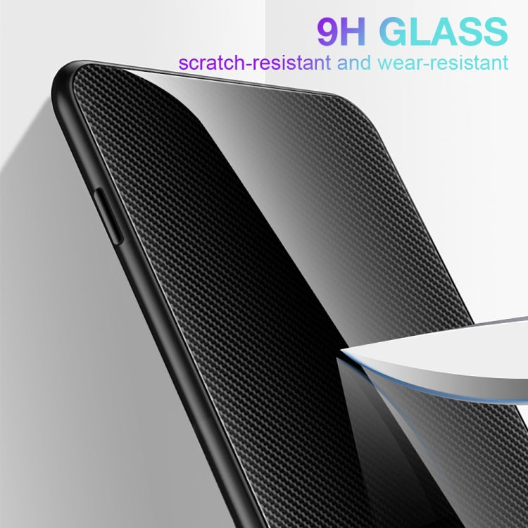 For Honor X8 Texture Gradient Glass TPU Phone Case