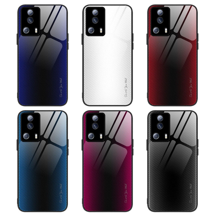 For Xiaomi Civi 2 Texture Gradient Glass TPU Phone Case