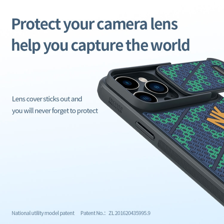 For iPhone 14 Pro NILLKIN 3D Lens Sliding Camera Phone Case