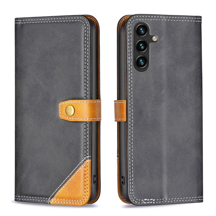 For Samsung Galaxy A14 5G Color Matching Double Sewing Thread Leather Phone Case
