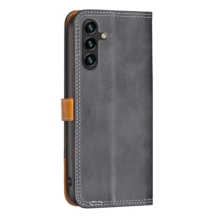 For Samsung Galaxy A14 5G Color Matching Double Sewing Thread Leather Phone Case