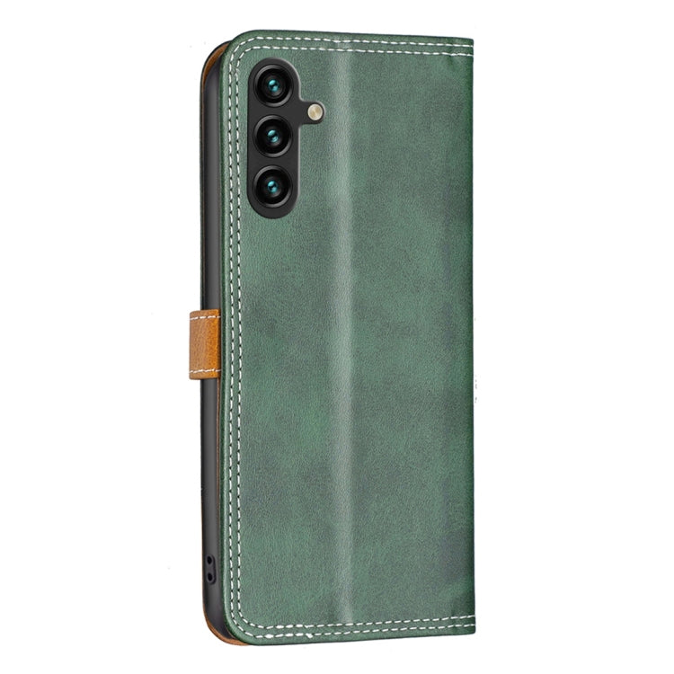 For Samsung Galaxy A14 5G Color Matching Double Sewing Thread Leather Phone Case