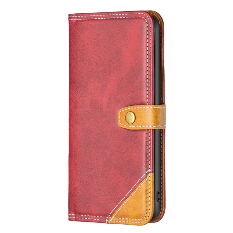 For Samsung Galaxy S23+ 5G Color Matching Double Sewing Thread Leather Phone Case