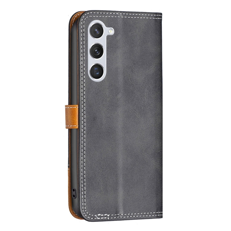 For Samsung Galaxy S23 5G Color Matching Double Sewing Thread Leather Phone Case