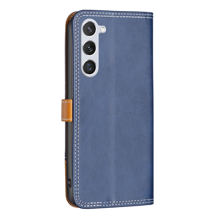 For Samsung Galaxy S23 5G Color Matching Double Sewing Thread Leather Phone Case
