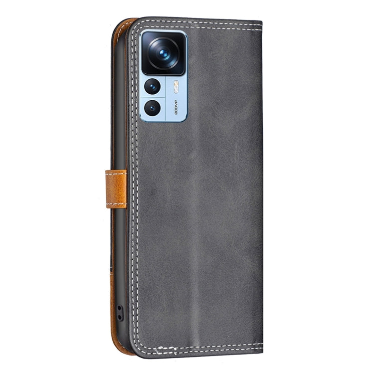 For Xiaomi 12T / 12T Pro / Redmi K50 Ultra Color Matching Double Sewing Thread Leather Phone Case