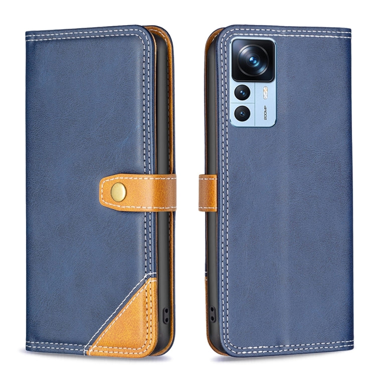 For Xiaomi 12T / 12T Pro / Redmi K50 Ultra Color Matching Double Sewing Thread Leather Phone Case