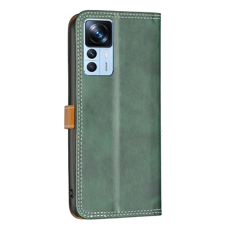 For Xiaomi 12T / 12T Pro / Redmi K50 Ultra Color Matching Double Sewing Thread Leather Phone Case