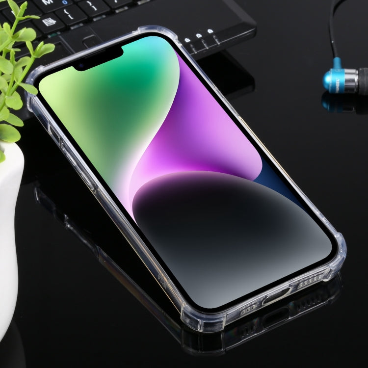 For iPhone 14 Airbag Shockproof TPU Phone Case(Transparent)