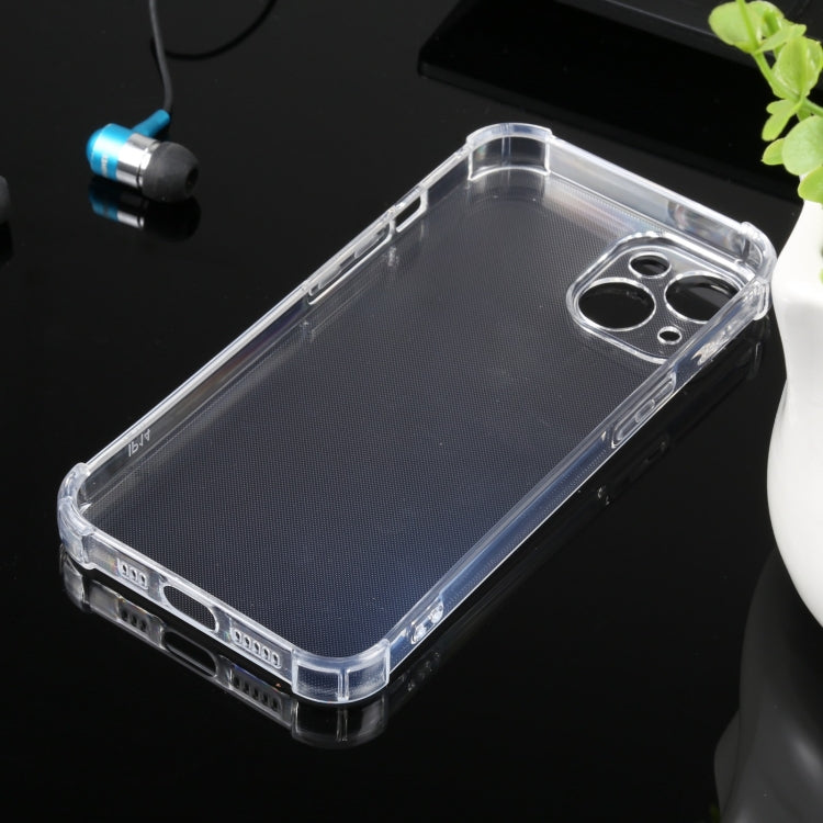 For iPhone 14 Airbag Shockproof TPU Phone Case(Transparent)