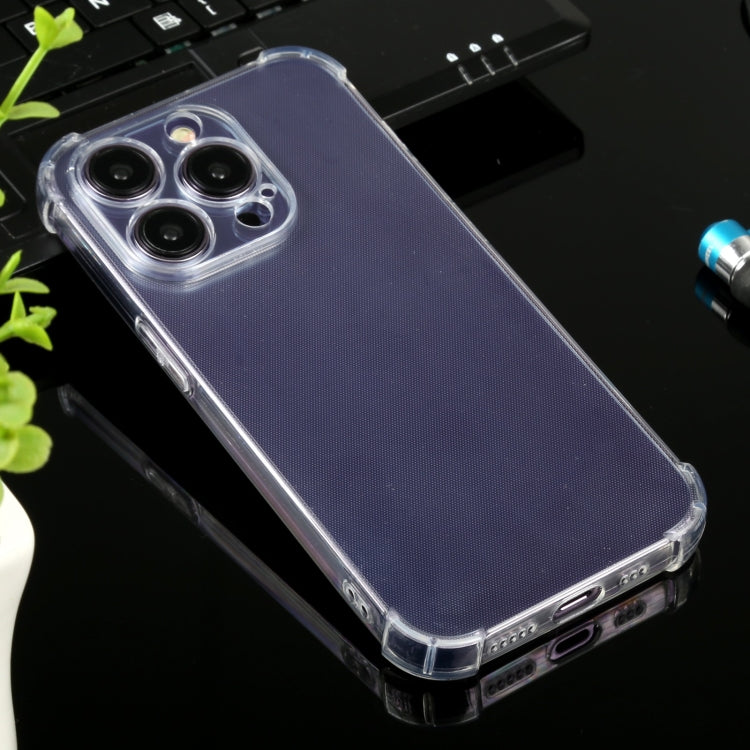 For iPhone 14 Pro Airbag Shockproof TPU Phone Case(Transparent)