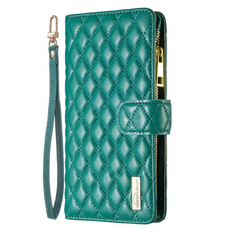 For Samsung Galaxy S23 Ultra 5G Diamond Lattice Zipper Wallet Leather Flip Phone Case