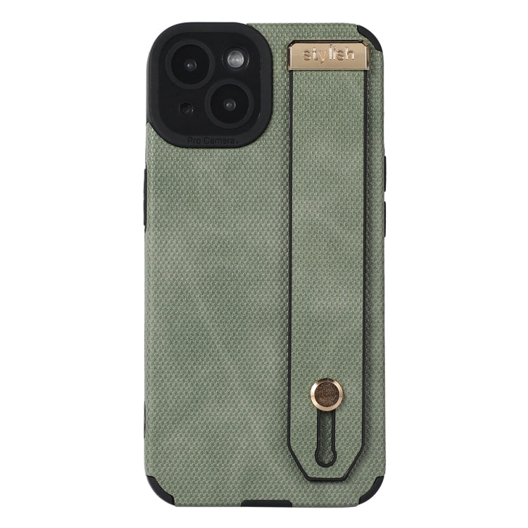 For iPhone 13 Wrist Strap TPU Leather Phone Case