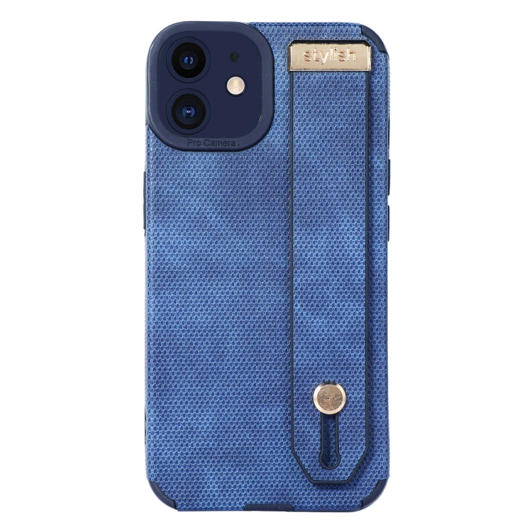 For iPhone 12 Wrist Strap TPU Leather Phone Case
