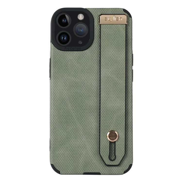 For iPhone 11 Pro Max Wrist Strap TPU Leather Phone Case