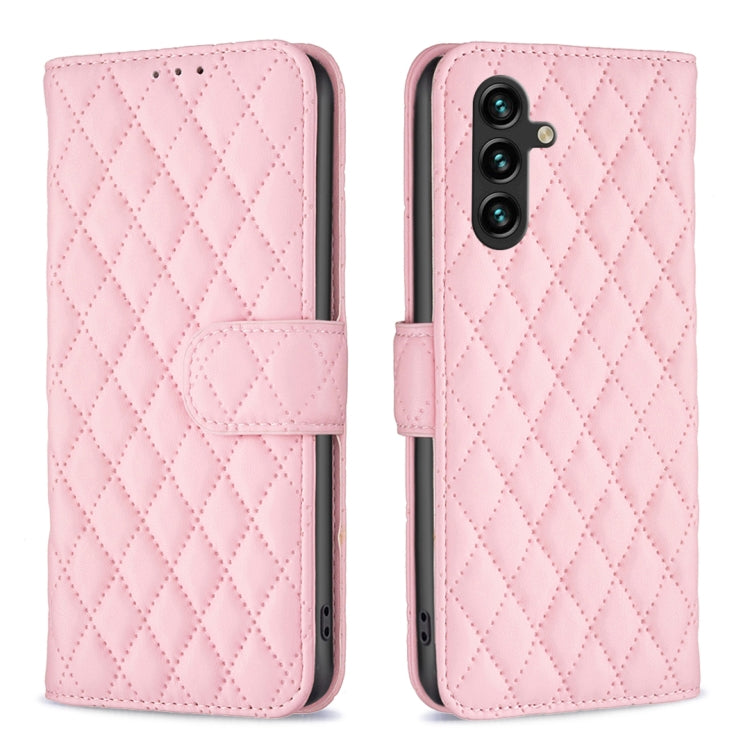 For Samsung Galaxy A14 5G Diamond Lattice Wallet Leather Flip Phone Case