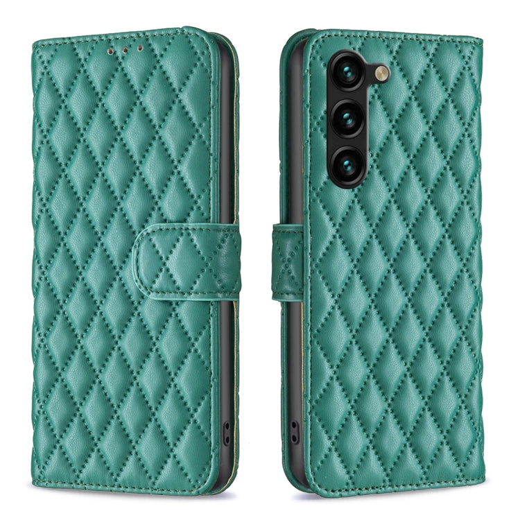 For Samsung Galaxy S23+ 5G Diamond Lattice Wallet Leather Flip Phone Case