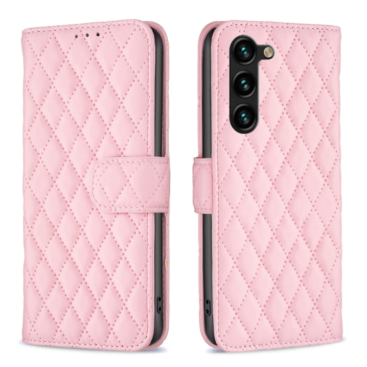 For Samsung Galaxy S23+ 5G Diamond Lattice Wallet Leather Flip Phone Case