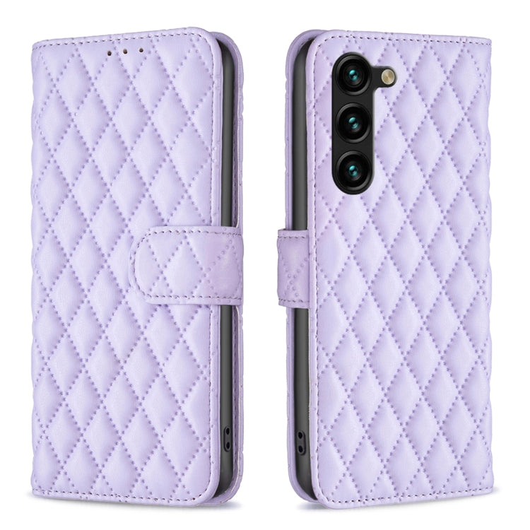 For Samsung Galaxy S23+ 5G Diamond Lattice Wallet Leather Flip Phone Case