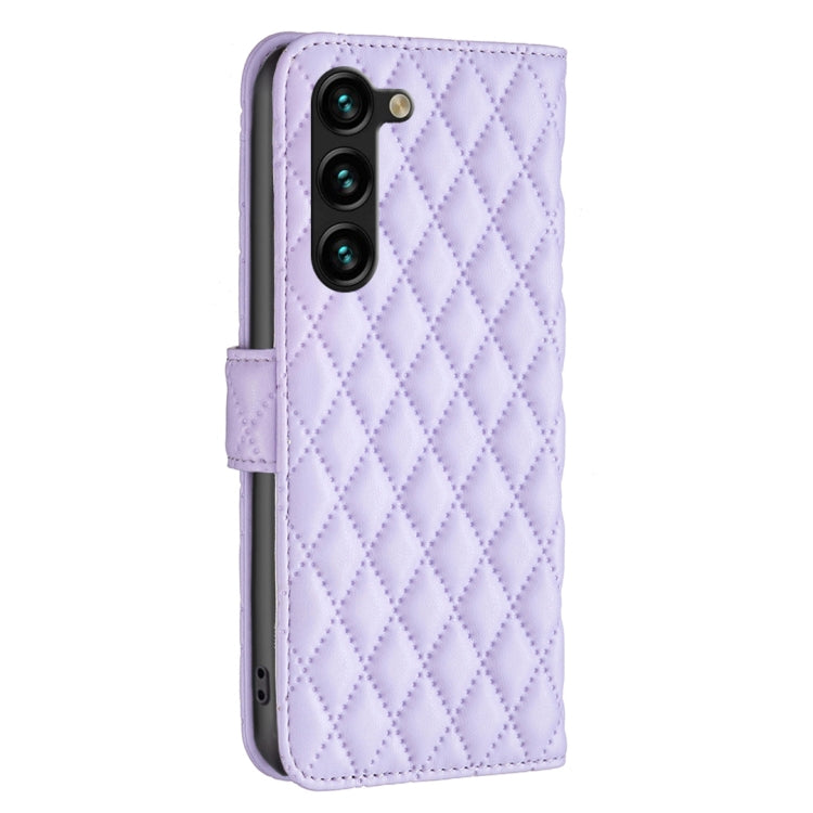For Samsung Galaxy S23+ 5G Diamond Lattice Wallet Leather Flip Phone Case