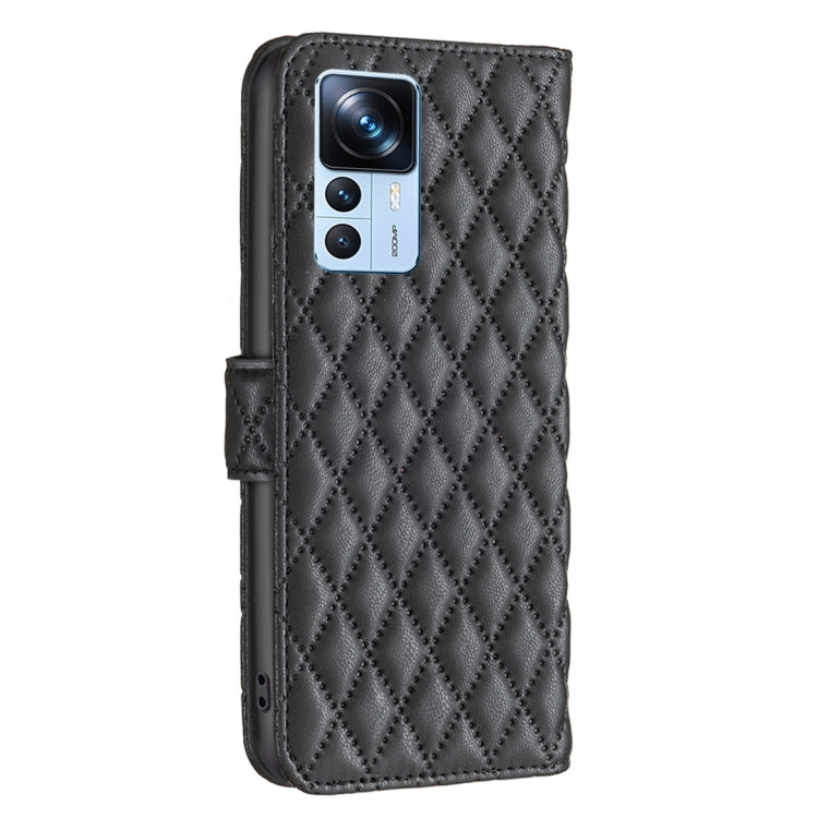 For Xiaomi 12T / 12T Pro / Redmi K50 Ultra Diamond Lattice Wallet Leather Flip Phone Case