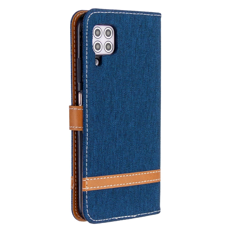 For Huawei P40 Lite Color Matching Denim Texture Horizontal Flip Leather Case with Holder & Card Slots & Wallet & Lanyard
