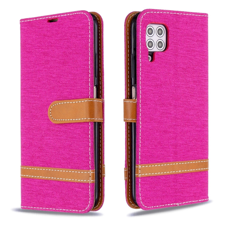 For Huawei P40 Lite Color Matching Denim Texture Horizontal Flip Leather Case with Holder & Card Slots & Wallet & Lanyard