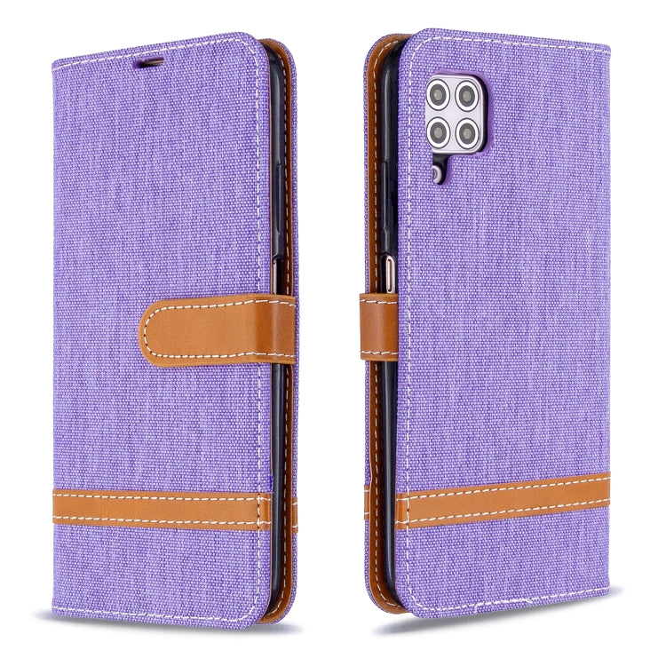 For Huawei P40 Lite Color Matching Denim Texture Horizontal Flip Leather Case with Holder & Card Slots & Wallet & Lanyard