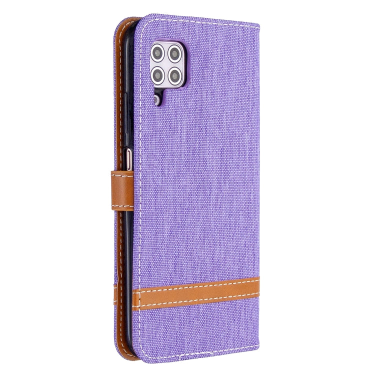 For Huawei P40 Lite Color Matching Denim Texture Horizontal Flip Leather Case with Holder & Card Slots & Wallet & Lanyard
