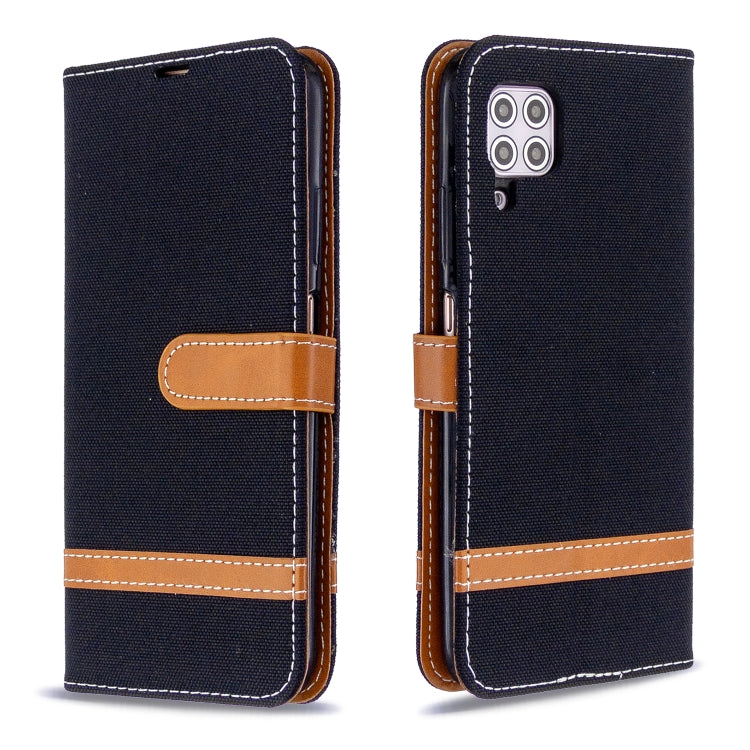 For Huawei P40 Lite Color Matching Denim Texture Horizontal Flip Leather Case with Holder & Card Slots & Wallet & Lanyard