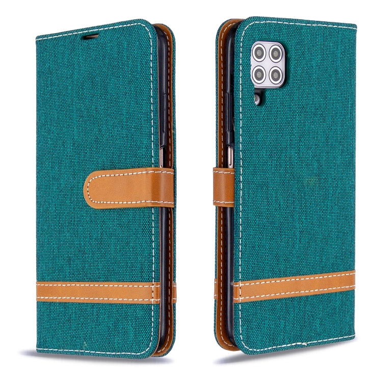 For Huawei P40 Lite Color Matching Denim Texture Horizontal Flip Leather Case with Holder & Card Slots & Wallet & Lanyard