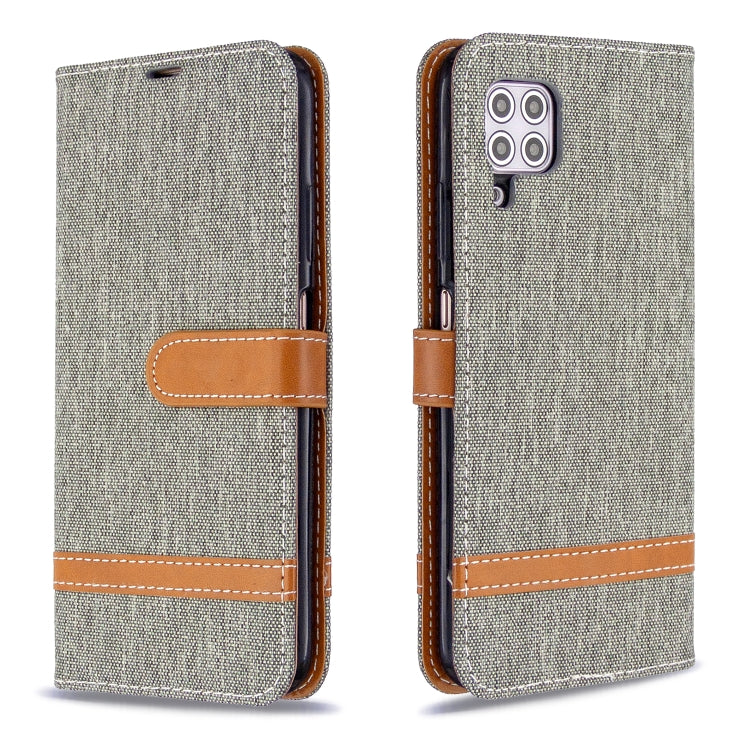 For Huawei P40 Lite Color Matching Denim Texture Horizontal Flip Leather Case with Holder & Card Slots & Wallet & Lanyard