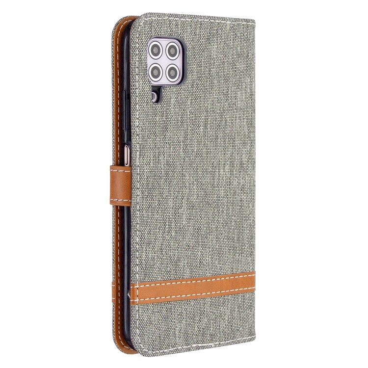 For Huawei P40 Lite Color Matching Denim Texture Horizontal Flip Leather Case with Holder & Card Slots & Wallet & Lanyard