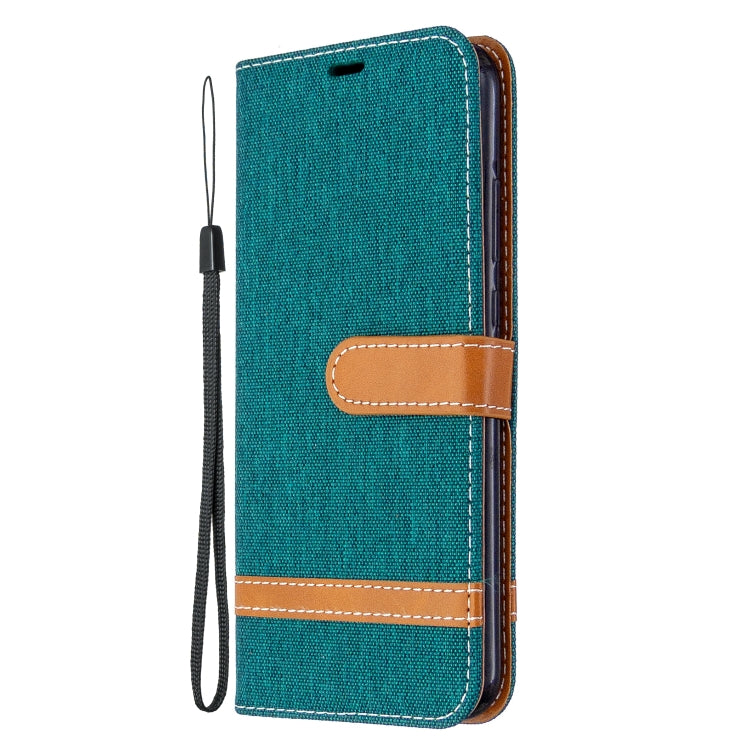For Huawei P40 Lite E / Y7P Color Matching Denim Texture Horizontal Flip Leather Case with Holder & Card Slots & Wallet & Lanyard