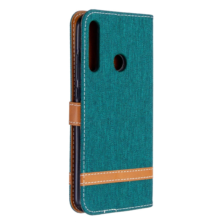 For Huawei P40 Lite E / Y7P Color Matching Denim Texture Horizontal Flip Leather Case with Holder & Card Slots & Wallet & Lanyard