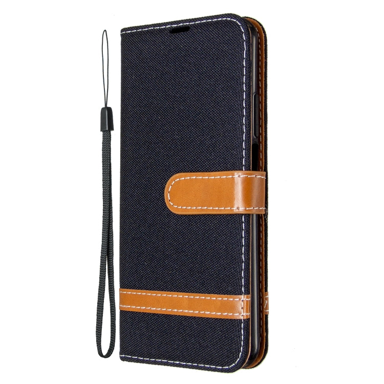 For Huawei Honor 20S Color Matching Denim Texture Horizontal Flip Leather Case with Holder & Card Slots & Wallet & Lanyard