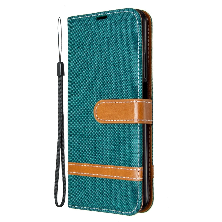For Huawei Honor 20S Color Matching Denim Texture Horizontal Flip Leather Case with Holder & Card Slots & Wallet & Lanyard