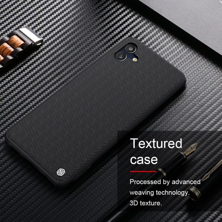 For Samsung Galaxy M13 5G NILLKIN 3D Texture Nylon Fiber PC+TPU Phone Case(Black)