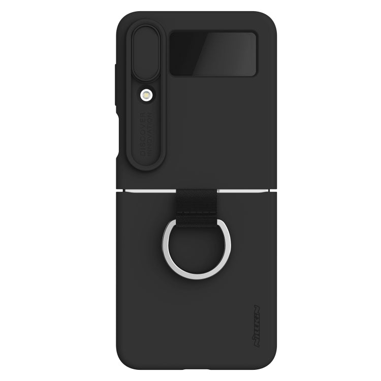 For Samsung Galaxy Z Flip4 5G NILLKIN CamShield Liquid Silicone + PC Full Coverage Case