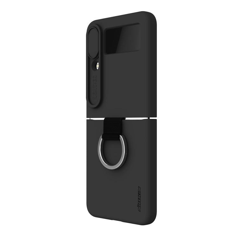 For Samsung Galaxy Z Flip4 5G NILLKIN CamShield Liquid Silicone + PC Full Coverage Case
