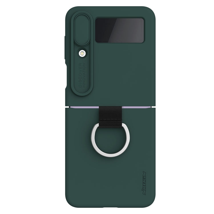 For Samsung Galaxy Z Flip4 5G NILLKIN CamShield Liquid Silicone + PC Full Coverage Case