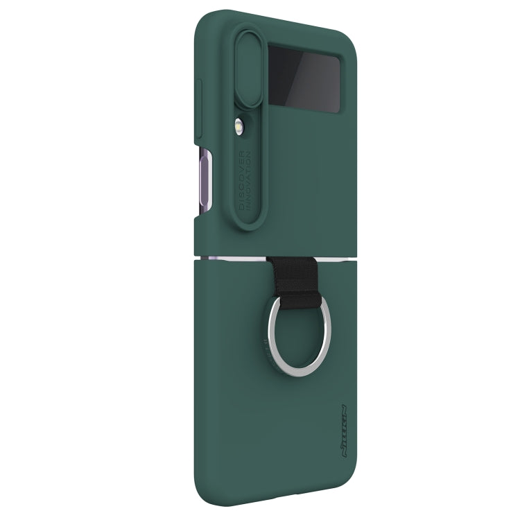 For Samsung Galaxy Z Flip4 5G NILLKIN CamShield Liquid Silicone + PC Full Coverage Case