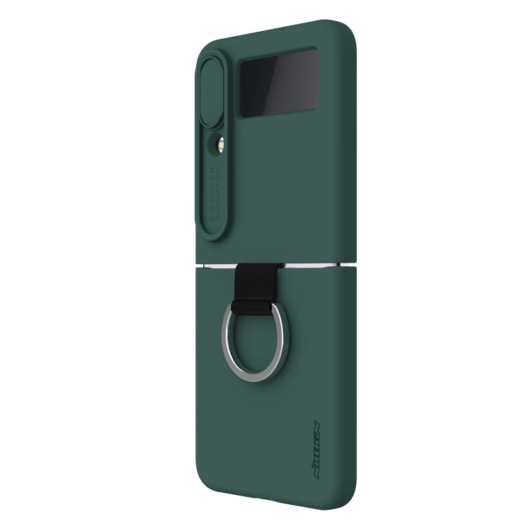For Samsung Galaxy Z Flip4 5G NILLKIN CamShield Liquid Silicone + PC Full Coverage Case