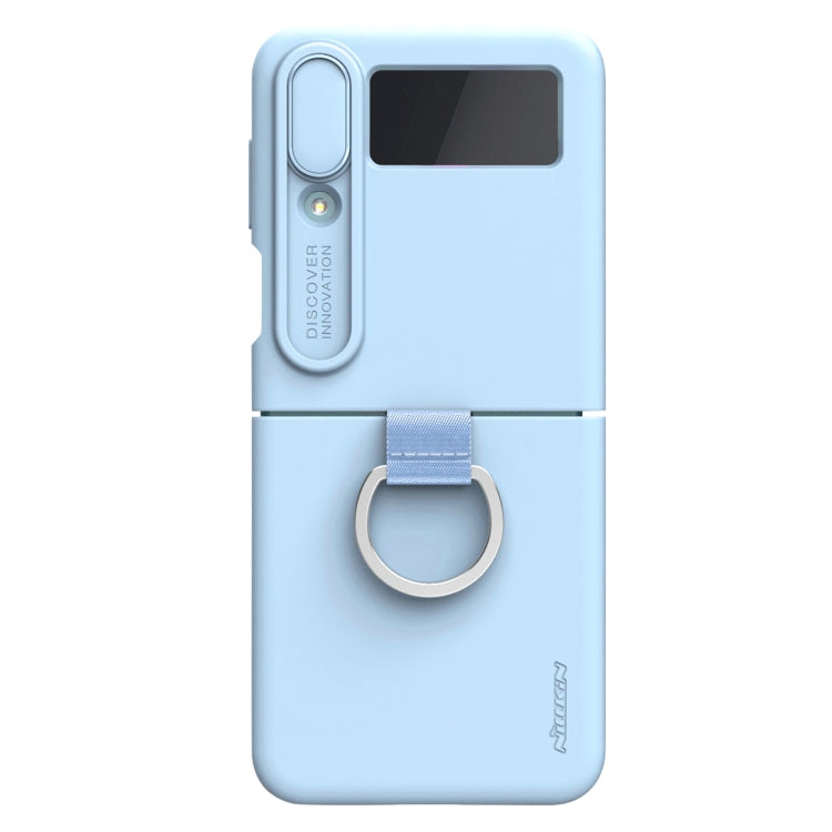 For Samsung Galaxy Z Flip4 5G NILLKIN CamShield Liquid Silicone + PC Full Coverage Case