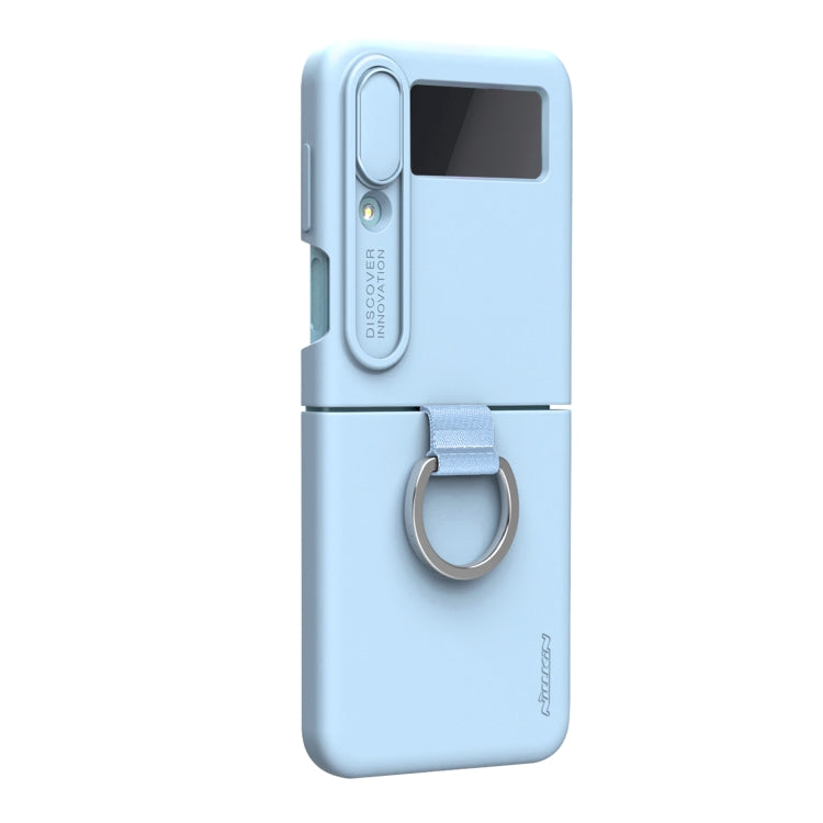 For Samsung Galaxy Z Flip4 5G NILLKIN CamShield Liquid Silicone + PC Full Coverage Case