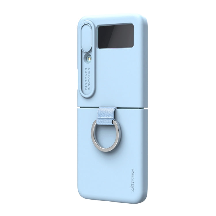 For Samsung Galaxy Z Flip4 5G NILLKIN CamShield Liquid Silicone + PC Full Coverage Case