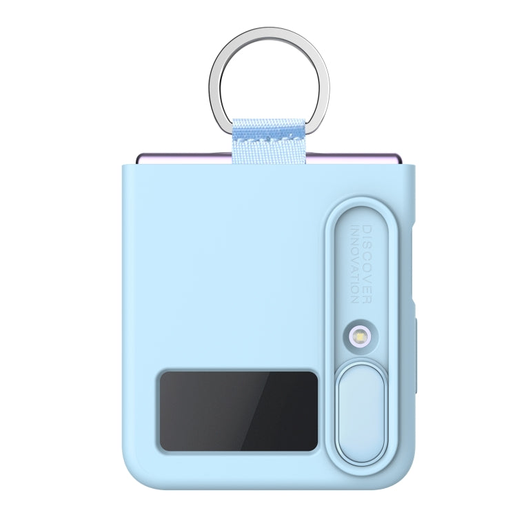 For Samsung Galaxy Z Flip4 5G NILLKIN CamShield Liquid Silicone + PC Full Coverage Case