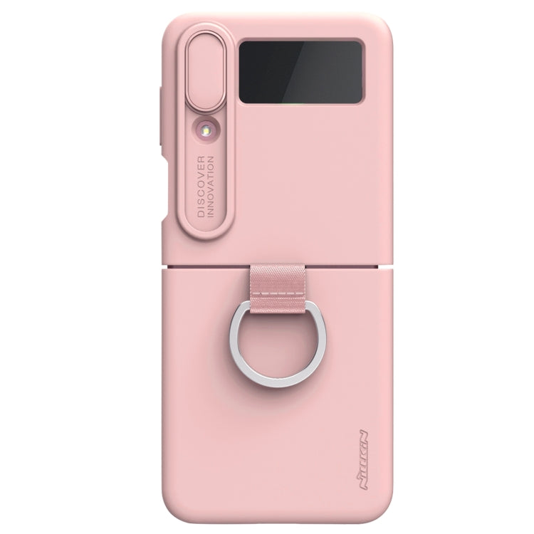 For Samsung Galaxy Z Flip4 5G NILLKIN CamShield Liquid Silicone + PC Full Coverage Case