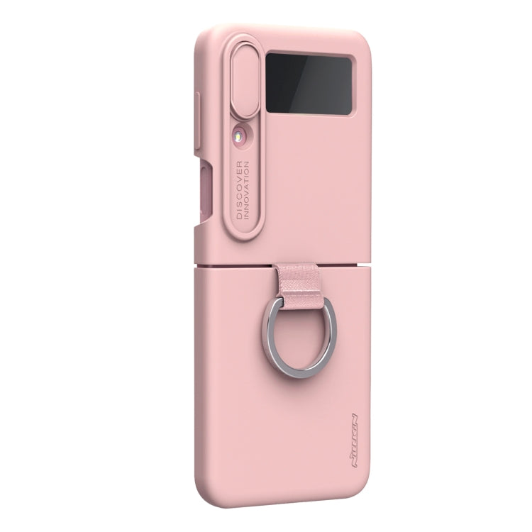 For Samsung Galaxy Z Flip4 5G NILLKIN CamShield Liquid Silicone + PC Full Coverage Case