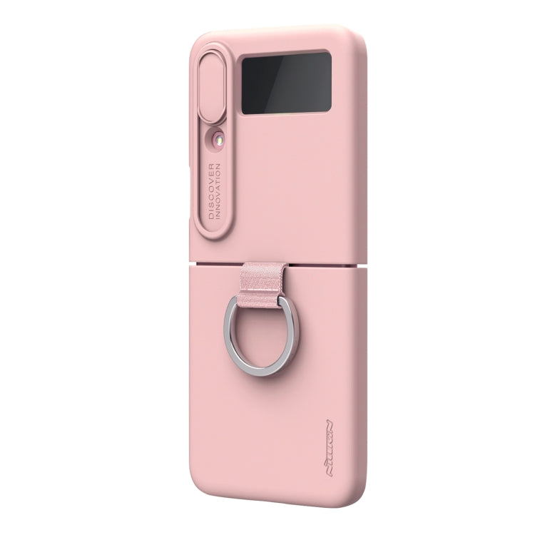 For Samsung Galaxy Z Flip4 5G NILLKIN CamShield Liquid Silicone + PC Full Coverage Case
